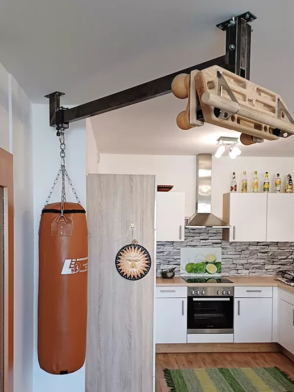 Boxsackschiene mit Antworks Trainingsboards