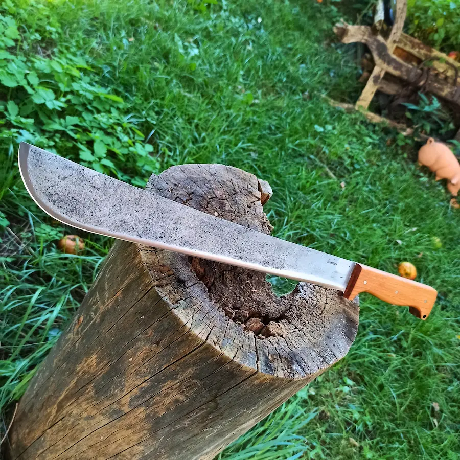 Handgeschmiedete Machete mit Holzgriff - Stahlcraft Marinkovits